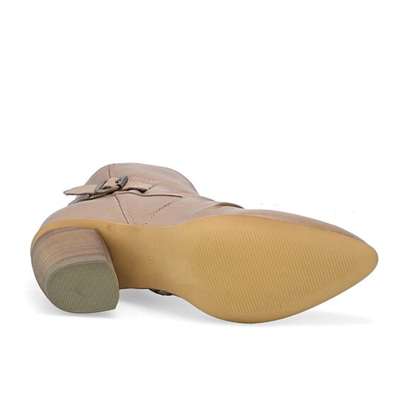 NEW MIZ MOOZ Made In Portugal Leather Joella Booties in beige for women 825 6m3 - Picture 8 of 9